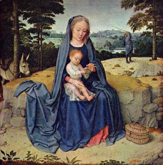 Gerard David The Rest on the Flight into Egypt Germany oil painting art